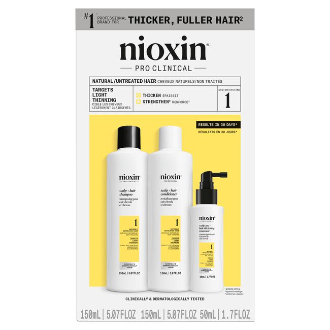 Nioxin System Kit 1, Cleanser, Scalp, Therapy, Scalp Treatment